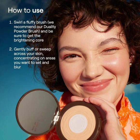 ‘Medium’ Hueskin Brightening Core Setting Powder - Picture 5 of 7
